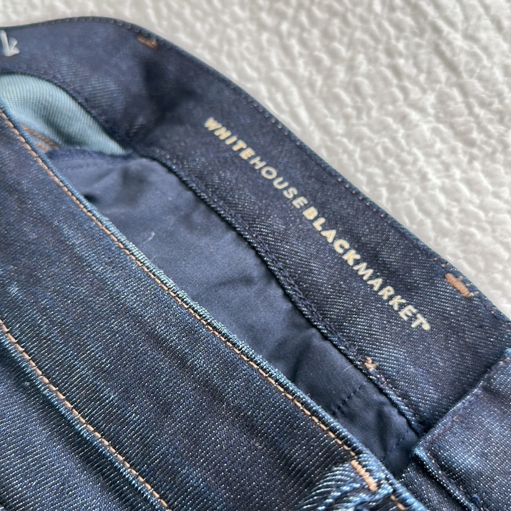 White House, Black market, women’s boot dark denim jean, size 4, like new!! - Picture 8 of 11